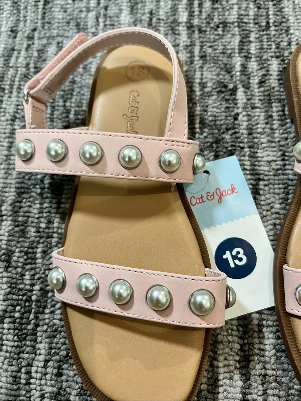 Cat & Jack Pink Pearl-Accent Girls' Sandals Various Sizes
